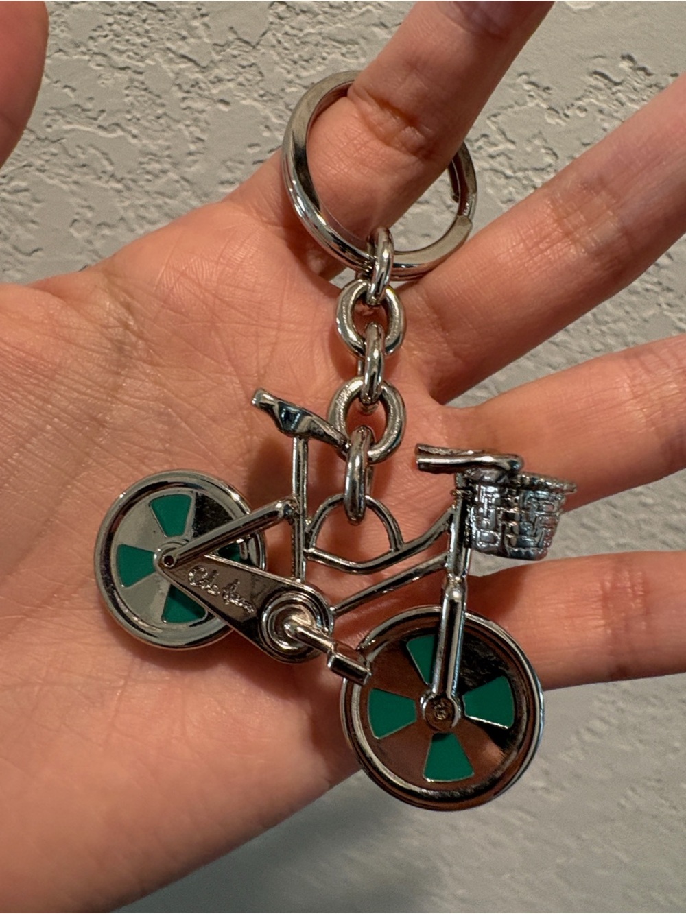Cole Haan Silver Bicycle Bag charm - Keychain